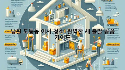 남원 도통동 이사 청소 ✨ 완벽한 새 출발, 꼼꼼 가이드!